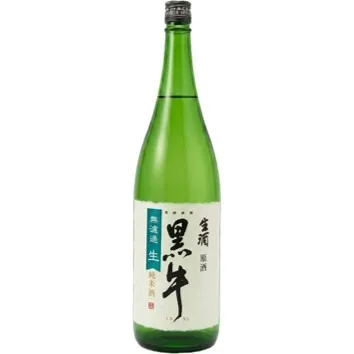 黒牛 純米 無濾過生原酒 1.8L瓶